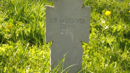 La tombe d'un soldat allemand