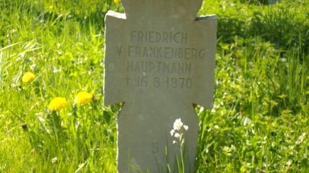 La tombe du capitaine Friedrich von Frankenberg