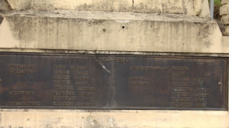 Les gradés tombés en 1914-1918