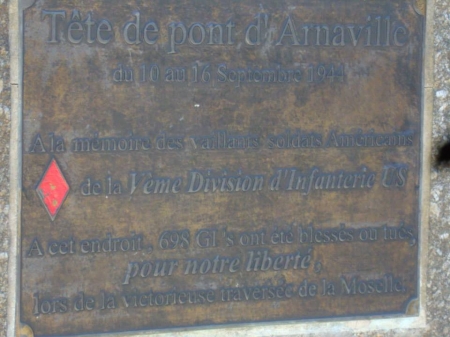 Inscription en hommage aux soldats américains