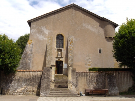 La façade de l'église