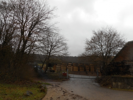 Les stocks de bois de la scierie