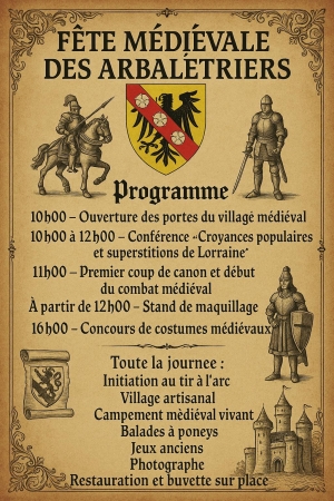 Participation à la fête médiévale de Pouilly