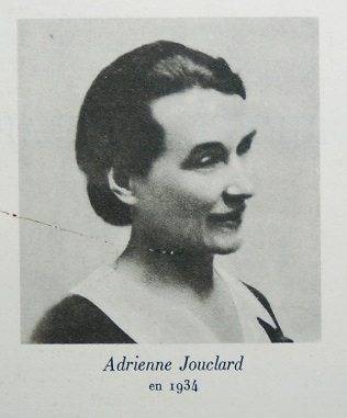 Adrienne Jouclard en 1934