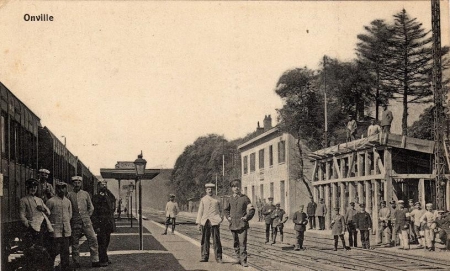 La gare occupée par les Allemands