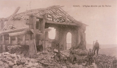 L'église Saint-Pierre ruinée