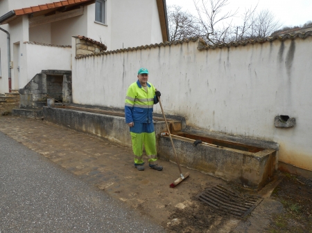 Le nettoyage de la fontaine de Ferret