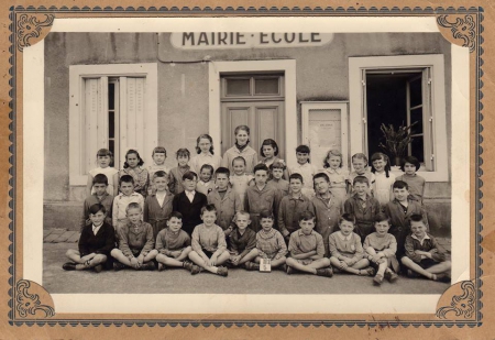 La classe de Mme Laurent en 1958