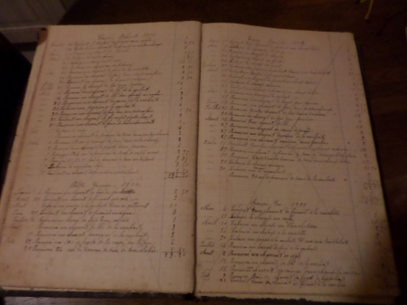 Le cahier de comptes de Charles Hocquart