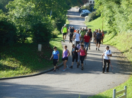 Groupe de marcheurs dans les côtes Jacques