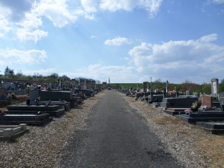 L'allée centrale du cimetière