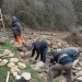 La restauration du mur en pierre sèche se poursuit