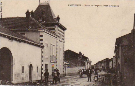 Entrée de Vandières au début du XXème siècle