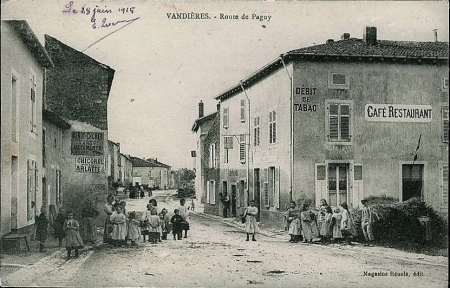 La route de Pagny au début du XXe siècle