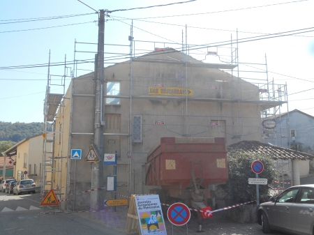 L'ancien café-restaurant en chantier