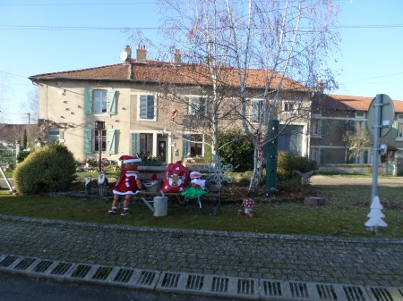 Le village décoré pour noël